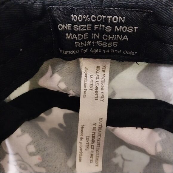 Hot Topic hat Womens black pastel dinosaur graphic bucket cap Kidcore Twee - Picture 4 of 6